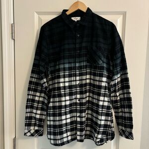 Forage Black and White Gradient Flannel
